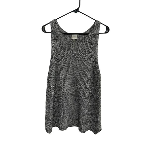 Neutral Minimalist Knit Tank Top Cupio Gray Capsule Wardrobe Size L - Picture 1 of 6